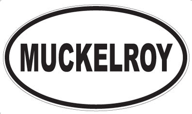 MUCKELROY - Oval Sticker