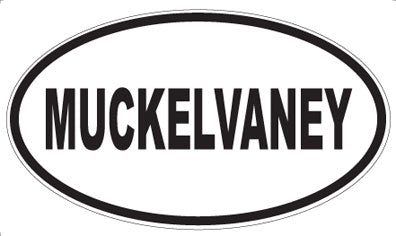 MUCKELVANEY - Oval Sticker