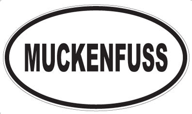 MUCKENFUSS - Oval Sticker