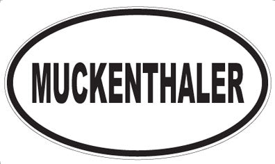 MUCKENTHALER - Oval Sticker