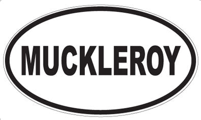 MUCKLEROY - Oval Sticker