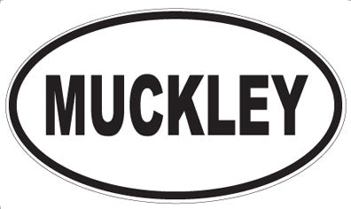 MUCKLEY - Oval Sticker
