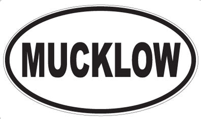 MUCKLOW - Oval Sticker