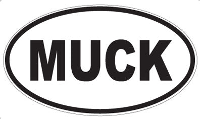 MUCK - Oval Magnet