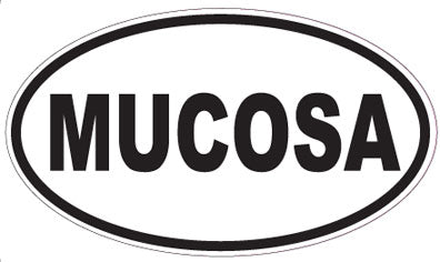 MUCOSA - Oval Sticker