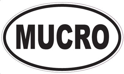 MUCRO - Oval Sticker