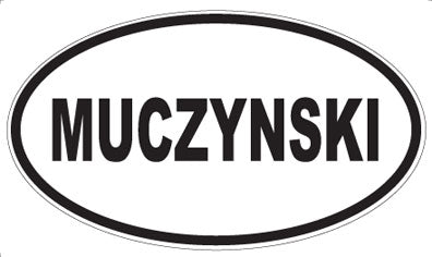 MUCZYNSKI - Oval Sticker