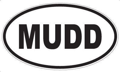 MUDD - Oval Sticker