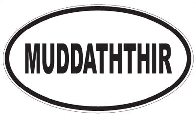 MUDDATHTHIR - Oval Sticker