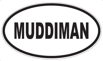 MUDDIMAN - Oval Sticker