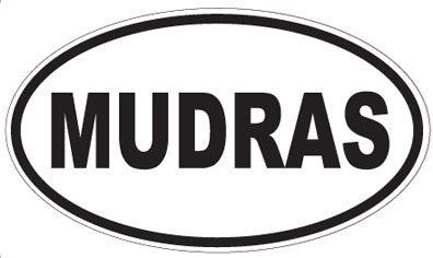 MUDRAS - Oval Sticker
