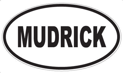 MUDRICK - Oval Sticker