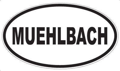 MUEHLBACH - Oval Sticker