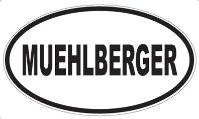 MUEHLBERGER - Oval Sticker