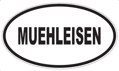 MUEHLEISEN - Oval Sticker