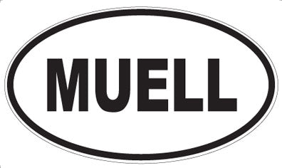 MUELL - Oval Sticker