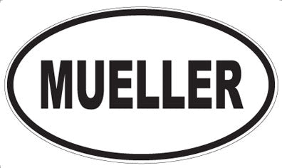 MUELLER - Oval Sticker