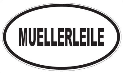 MUELLERLEILE - Oval Sticker