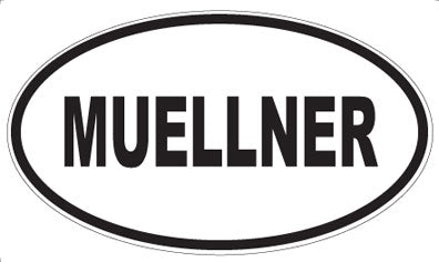 MUELLNER - Oval Sticker