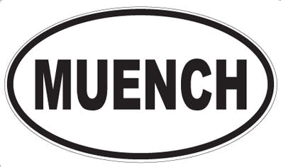 MUENCH - Oval Sticker
