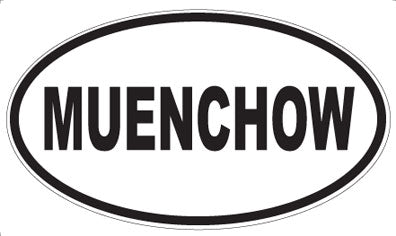 MUENCHOW - Oval Sticker
