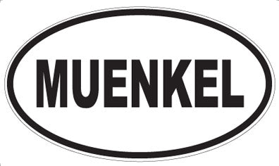 MUENKEL - Oval Sticker