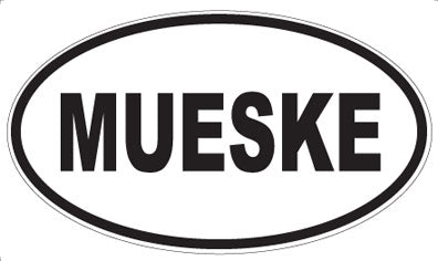 MUESKE - Oval Sticker