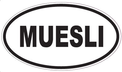 MUESLI - Oval Sticker