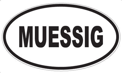 MUESSIG - Oval Sticker