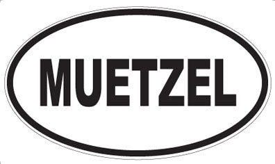 MUETZEL - Oval Sticker