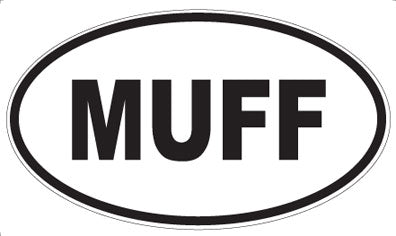 MUFF - Oval Sticker