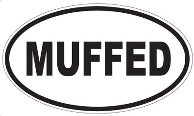 MUFFED - Oval Sticker