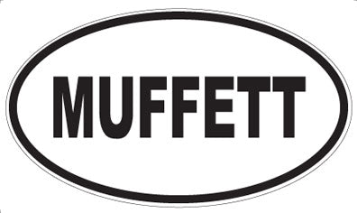 MUFFETT - Oval Sticker