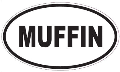 MUFFIN - Oval Sticker