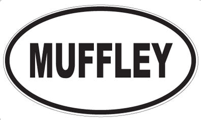 MUFFLEY - Oval Sticker