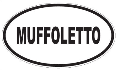 MUFFOLETTO - Oval Sticker