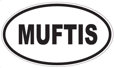 MUFTIS - Oval Sticker