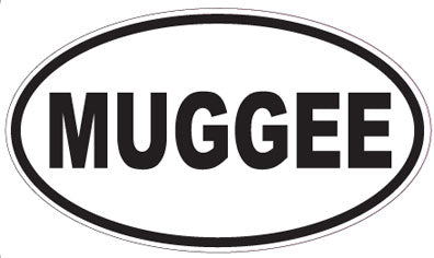 MUGGEE - Oval Sticker
