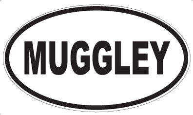 MUGGLEY - Oval Sticker