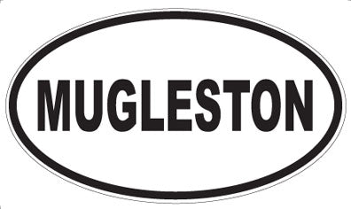 MUGLESTON - Oval Sticker