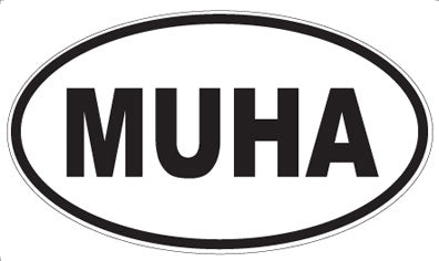 MUHA - Oval Sticker