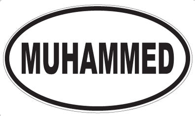 MUHAMMED - Oval Sticker