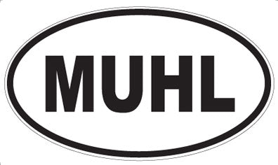 MUHL - Oval Sticker
