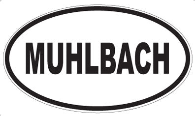 MUHLBACH - Oval Sticker