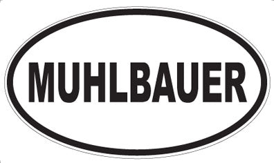 MUHLBAUER - Oval Sticker