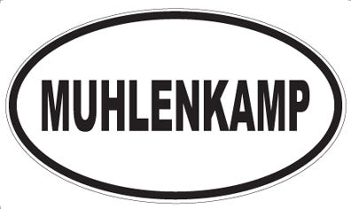 MUHLENKAMP - Oval Sticker