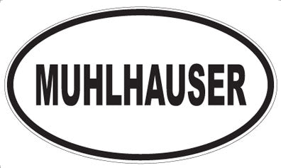 MUHLHAUSER - Oval Sticker