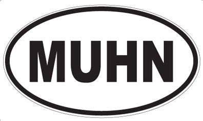 MUHN - Oval Sticker