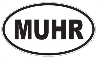 MUHR - Oval Sticker
