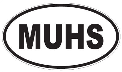 MUHS - Oval Sticker